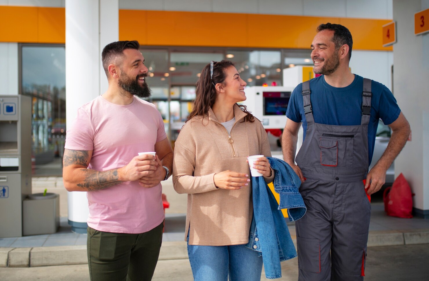 people spending time gas station 23 2150440230